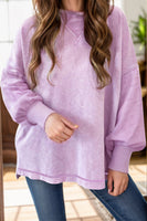 Round Neck Dropped Shoulder Sweatshirt S-XL