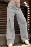 Drawstring Leisure Pants with Pockets Sizes S-2XL