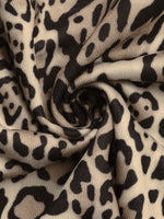 Perfee Leopard Open Front Long Sleeve Jacket S-L