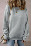 Round Neck Long Sleeve Sweatshirt S-XL