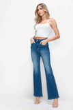 bytos Full Size High Rise Bootcut Jeans with Pockets Sizes 1-3XL