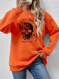 Graphic Round Neck Dropped Shoulder Sweatshirt S-XL