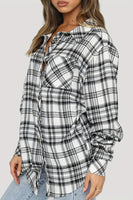 Womens Top Plaid Collared Neck Button Down Shirt S-2XL