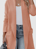 Open Front Dropped Shoulder Outerwear S-XL