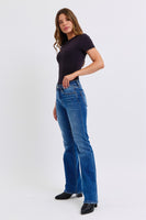 Judy Blue Full Size Run Mid-Rise Bootcut Jeans with Thermal Lining Size 0-24