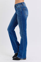 Judy Blue Full Size Run Mid-Rise Bootcut Jeans with Thermal Lining Size 0-24