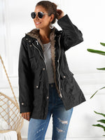 Ivy Lane Full Size Hooded Jacket with Detachable Liner (Three-Way Wear) S-3XL