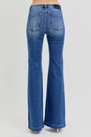 RISEN Full Size Low Rise Flare Jeans with Pockets 1-3XL