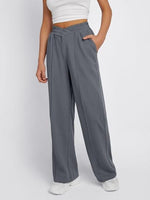 Elastic Waist Wide Leg Pants S-2XL