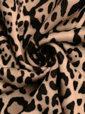 Perfee Leopard Open Front Long Sleeve Jacket S-L