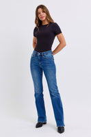 Judy Blue Full Size Run Mid-Rise Bootcut Jeans with Thermal Lining Size 0-24