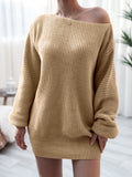 Rib-Knit Mini Sweater Dress S-XL