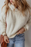 Fuzzy Dropped Shoulder Long Sleeve Hoodie S-XL