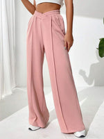 Elastic Waist Wide Leg Pants S-2XL