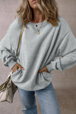 Round Neck Long Sleeve Sweatshirt S-XL