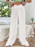 Elastic Waist Wide Leg Pants S-2XL