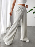 Elastic Waist Wide Leg Pants S-2XL