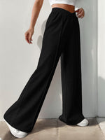 Elastic Waist Wide Leg Pants S-2XL