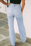 Distressed High Waist Jeans Size 6-18