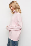 Basic Bae Turtleneck Dropped Shoulder Long Sleeve Sweater One Size