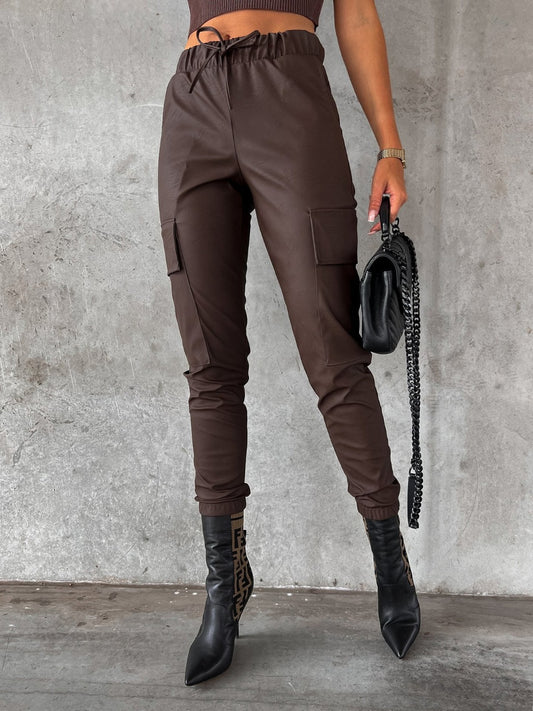 Drawstring Pants with Pockets S-XL