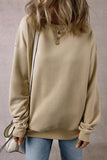 Round Neck Long Sleeve Sweatshirt S-XL