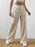 Elastic Waist Wide Leg Pants S-2XL