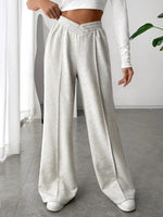 Elastic Waist Wide Leg Pants S-2XL