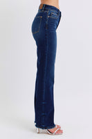 Judy Blue Full Size Raw Hem Straight Leg Jeans 0-24