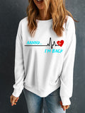 Graphic Round Neck Long Sleeve Sweatshirt S-2XL