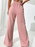 Elastic Waist Wide Leg Pants S-2XL