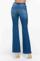 bytos Full Size High Rise Bootcut Jeans with Pockets Sizes 1-3XL