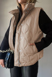 Collared Neck Vest with Pockets S-2XL