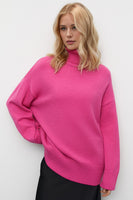 Basic Bae Turtleneck Dropped Shoulder Long Sleeve Sweater One Size