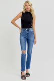 RISEN Full Size High Rise Ankle Skinny Knee Distressed Jeans 0-3XL