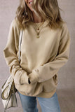 Round Neck Long Sleeve Sweatshirt S-XL