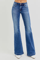 RISEN Full Size Low Rise Flare Jeans with Pockets 1-3XL