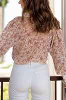 Printed Collared Neck Long Sleeve Shirt S-XL