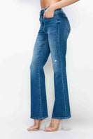 bytos Full Size High Rise Bootcut Jeans with Pockets Sizes 1-3XL