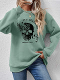 Graphic Round Neck Dropped Shoulder Sweatshirt S-XL