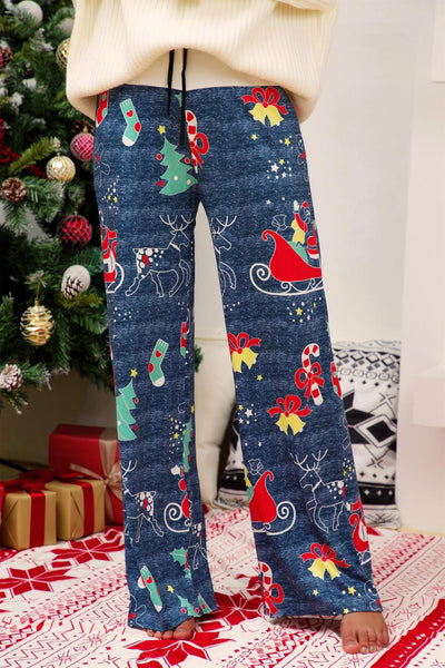 Christmas Straight Leg Pants S-XL