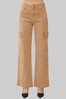 RISEN Full Size High Rise Wide Leg Cargo Jeans 0-3XL