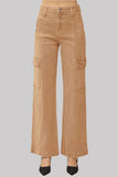 RISEN Full Size High Rise Wide Leg Cargo Jeans 0-3XL