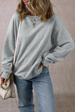 Round Neck Long Sleeve Sweatshirt S-XL