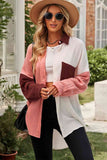 Textured Drop Shoulder Longline Shirt S-2XL